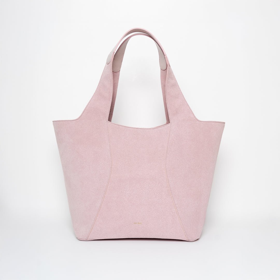 Carryall Shopper - Recycled Suede Rosa – ann kurz