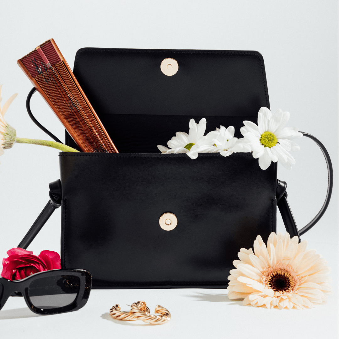 Pretty Clutch - Nappa Premium Black - ann kurz