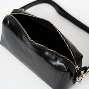 Light Shoulder - Shiny Nappa Black with Gold-Tone Details