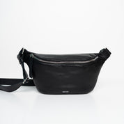 Fanny Pack - Nappa Black Silver Details