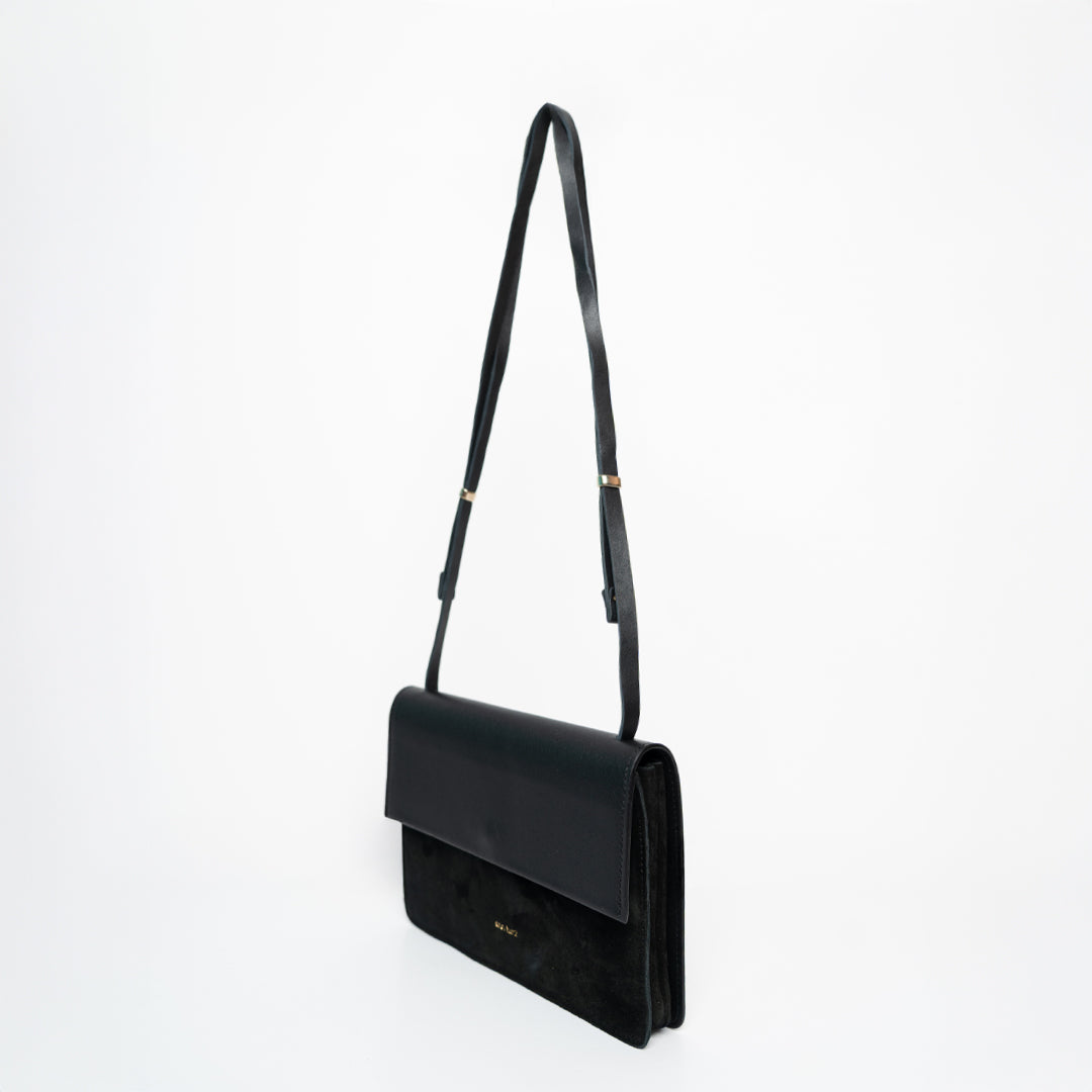 Phone Bag Medium - Nappa Suede Mix Black