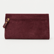 Envelope Wallet - Suede Burgundy