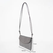 Mini Cute Clutch - Metallic Dark Silver