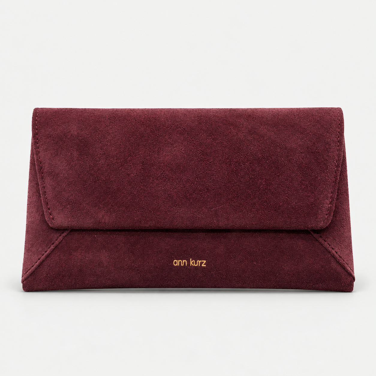 Envelope Wallet - Suede Burgundy
