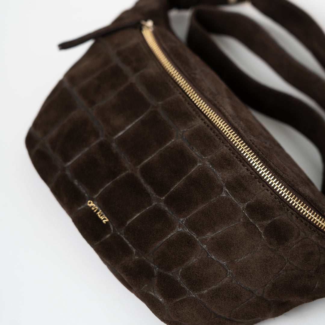 Fanny Pack - Wildleder Brown