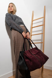 The Greatest Shopper - Suede Burgundy