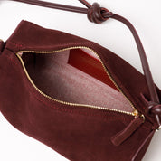 Baguette Shape Bag with Knots - Nappa Black - ann kurz