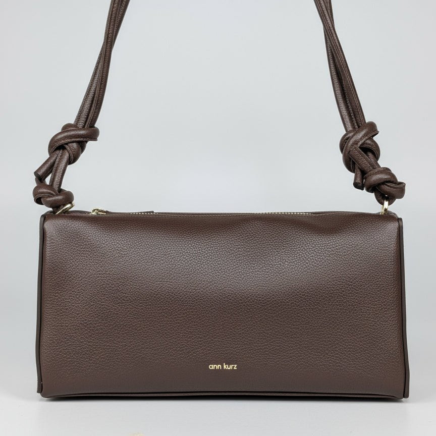 Baguette Shape Bag with Knots - Narok Mocha - ann kurz