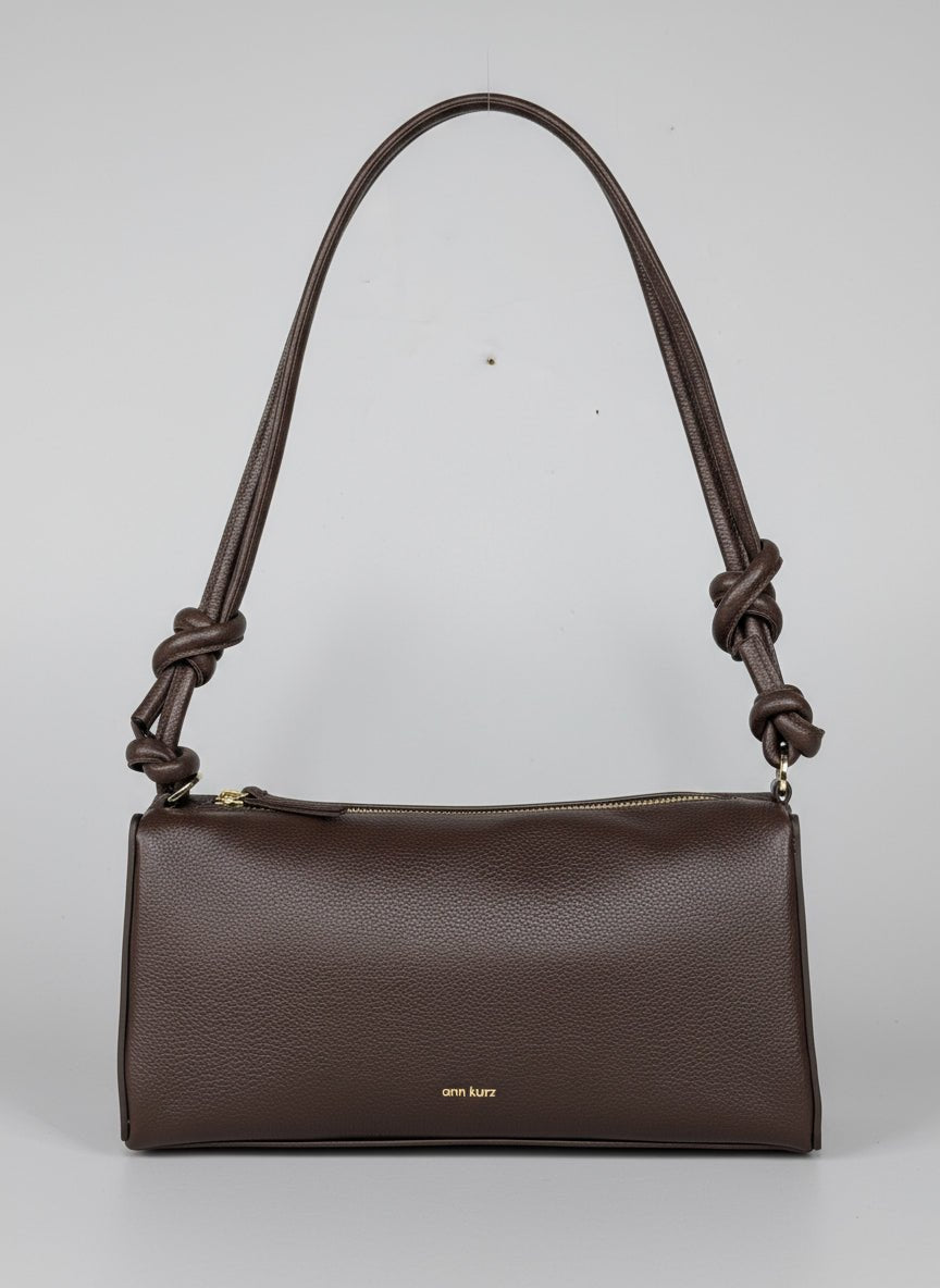 Baguette Shape Bag with Knots - Narok Mocha - ann kurz