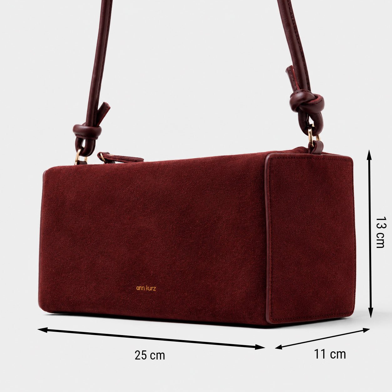 Baguette - Suede Burgundy - ann kurz