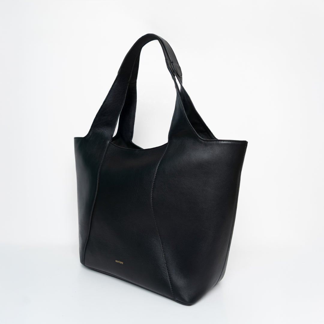 Carryall Shopper - Nappa Black - ann kurz