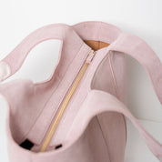 Carryall Shopper - Recycled Suede Rosa - ann kurz