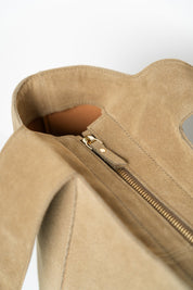 Carryall Shopper - Recycled Suede Taupe - ann kurz