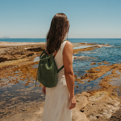 Convertible Saku Bucket Bag - Capretto Mustard - ann kurz