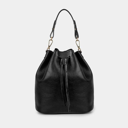 Convertible Saku Bucket Bag - Nappa Black - ann kurz