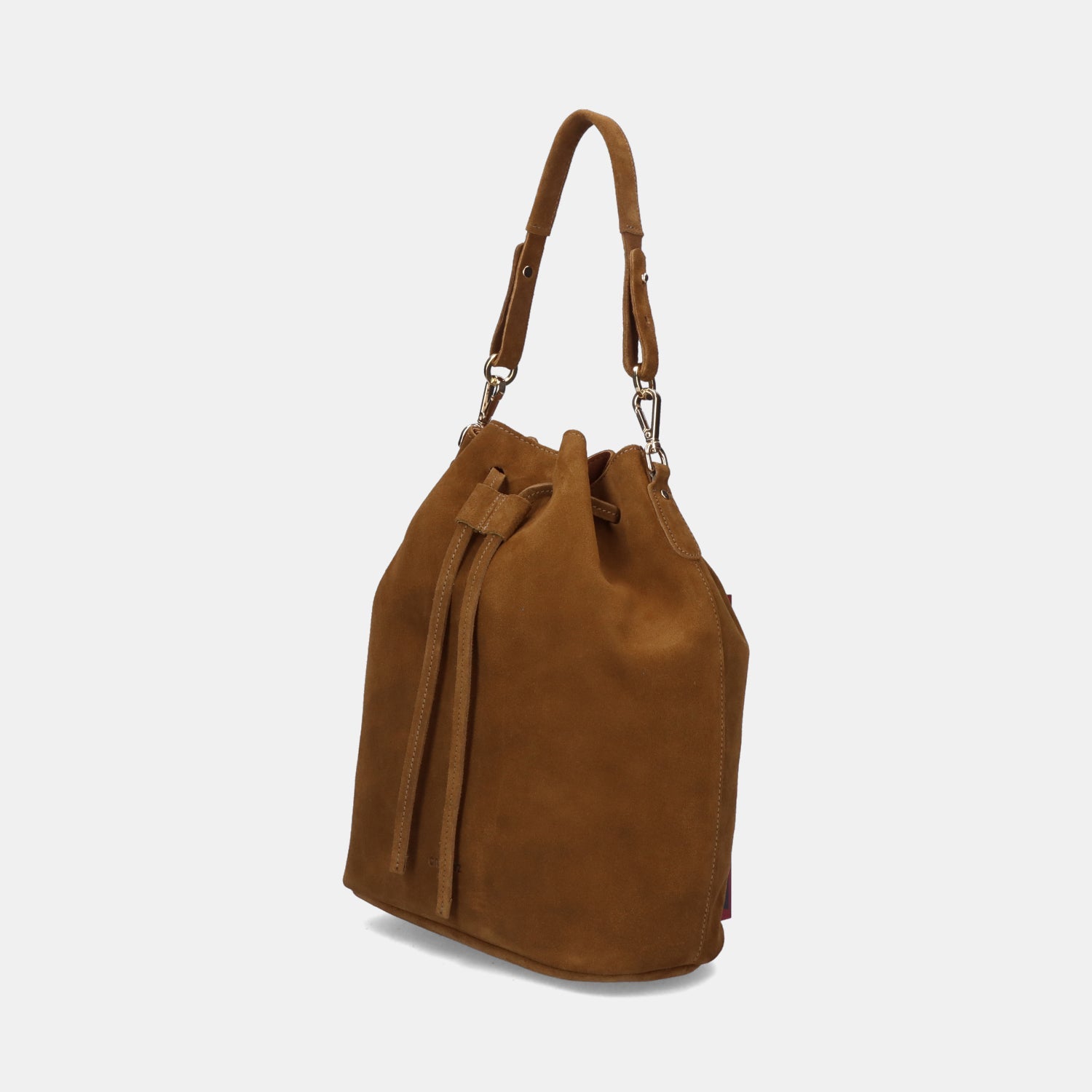 Convertible Saku Bucket Bag - Suede Brown - ann kurz