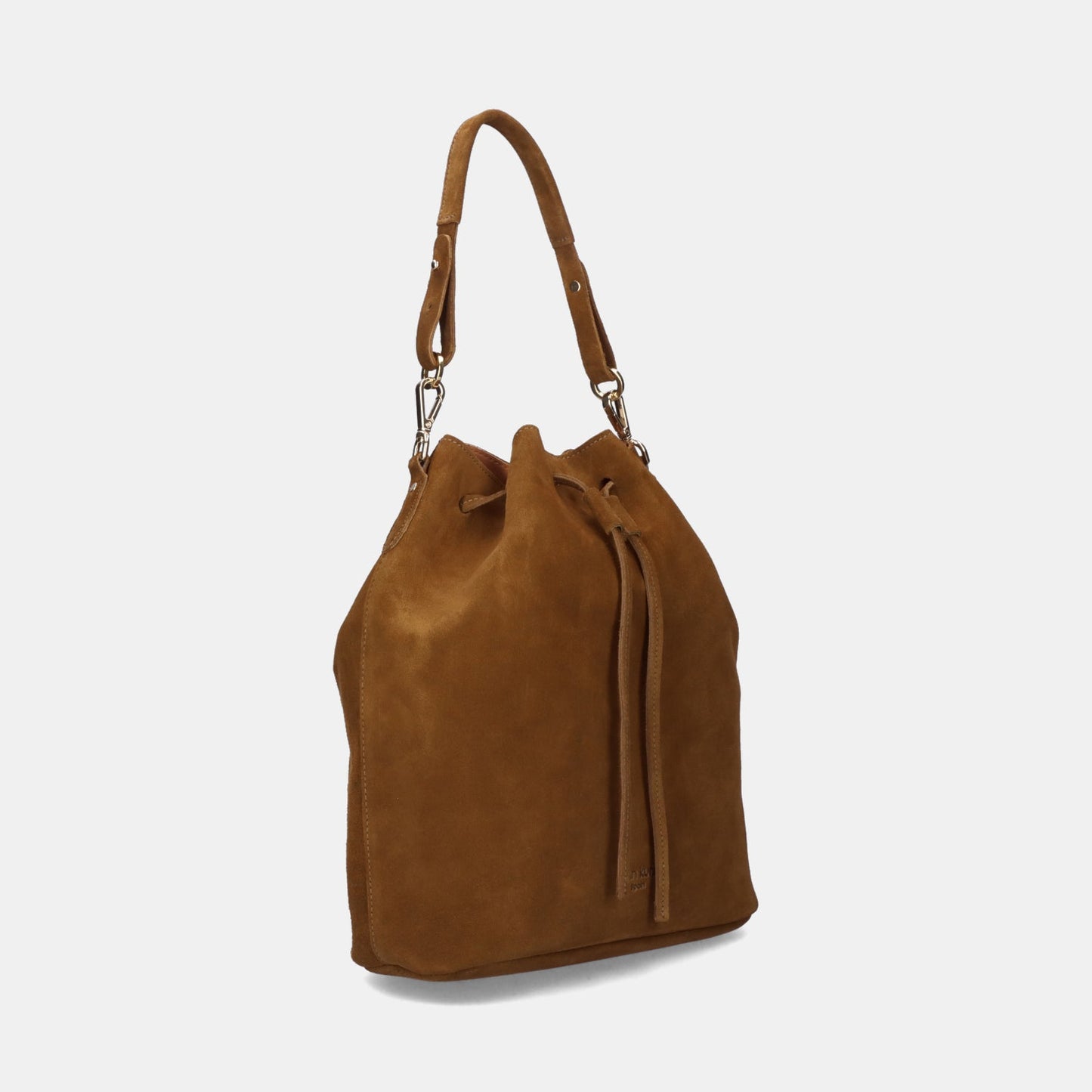 Convertible Saku Bucket Bag - Suede Brown - ann kurz