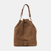 Convertible Saku Bucket Bag - Suede Fango - ann kurz