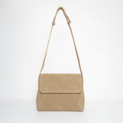 Crossbody - Recycled Suede Taupe - ann kurz
