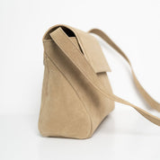 Crossbody - Recycled Suede Taupe - ann kurz