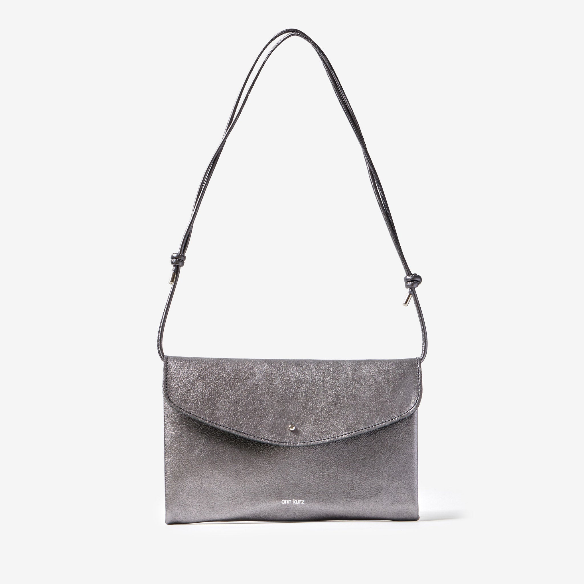 Cute Clutch - Metallic Dark Silver - ann kurz