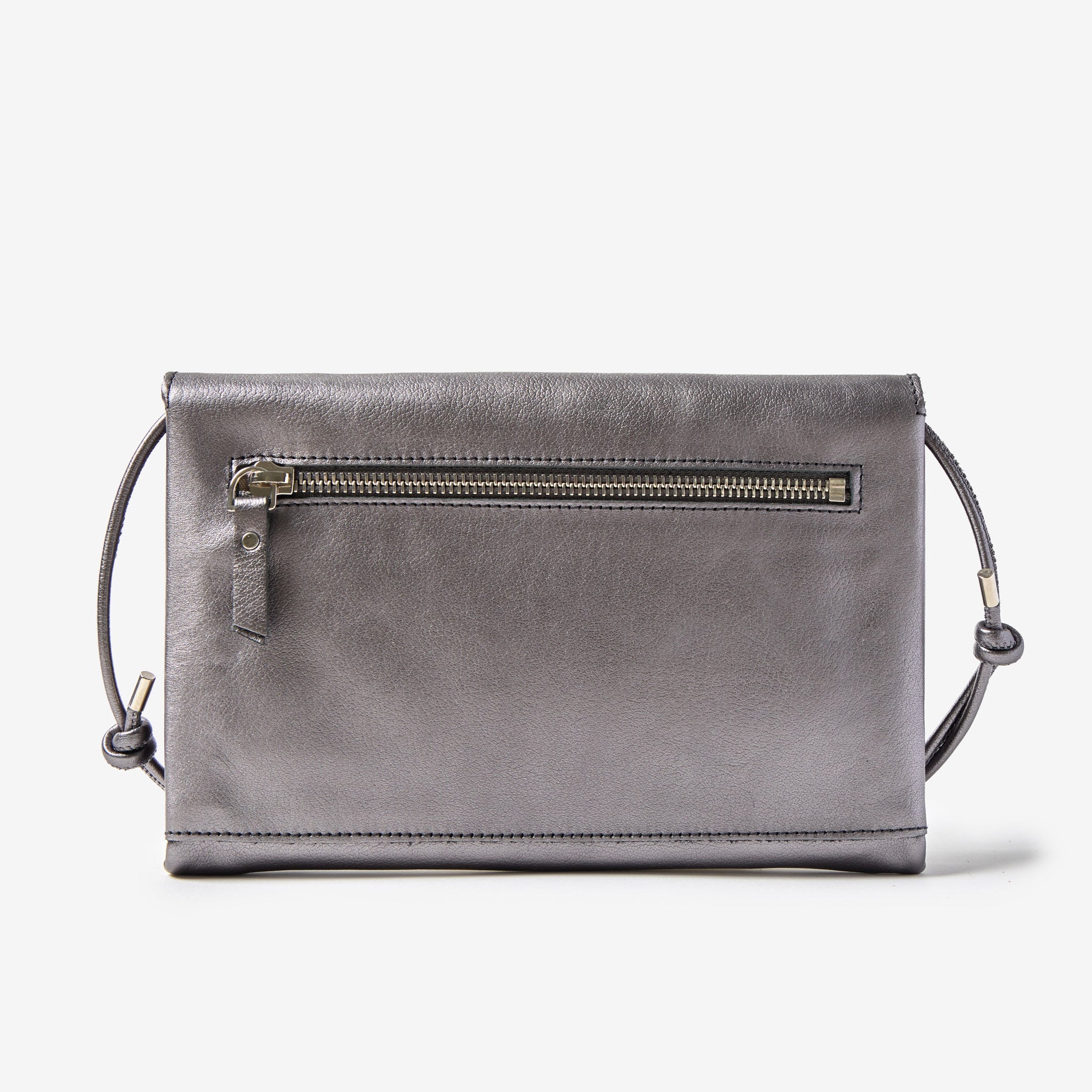 Cute Clutch - Metallic Dark Silver - ann kurz