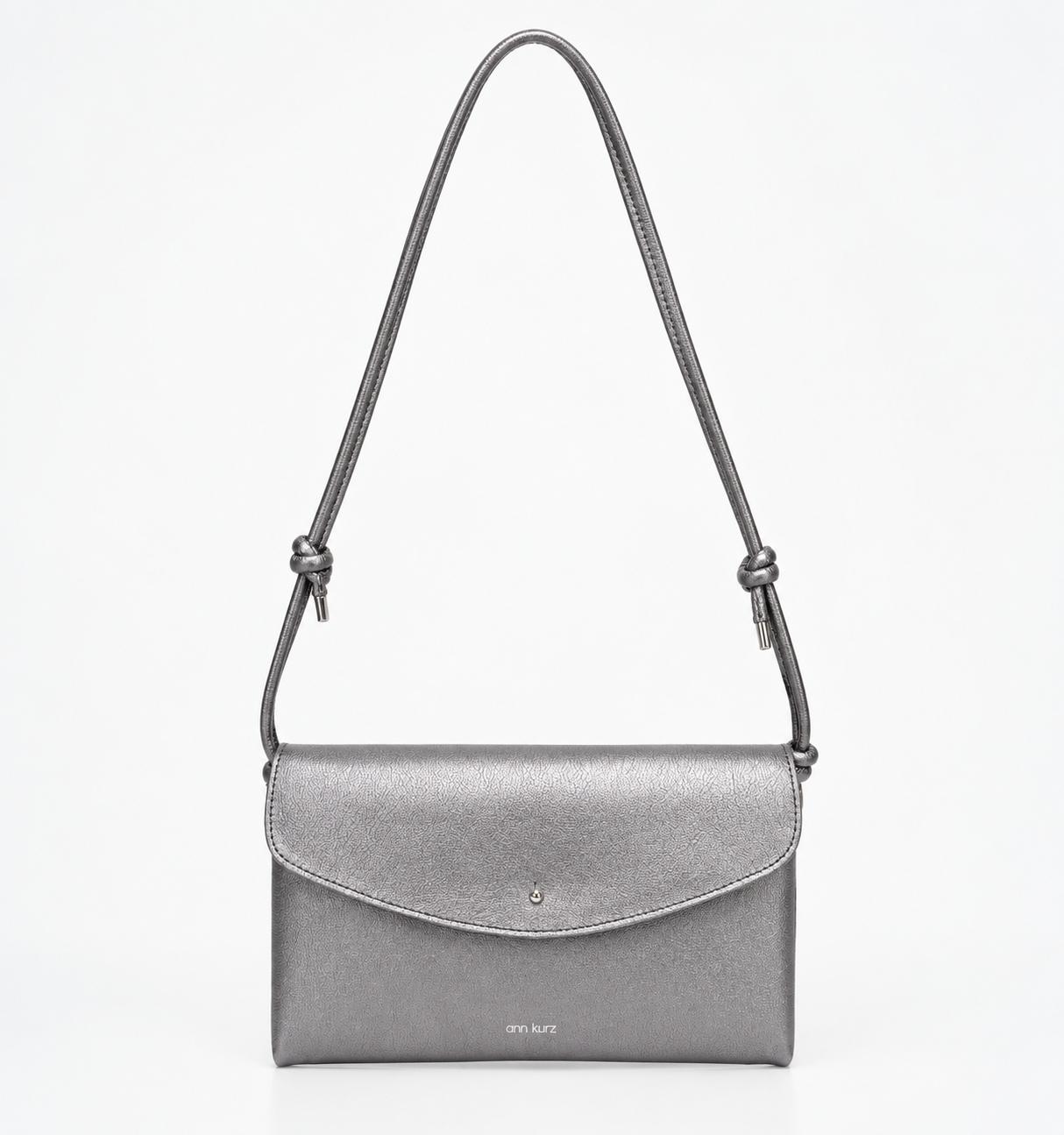 Cute Clutch - Metallic Dark Silver - ann kurz