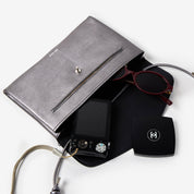 Cute Clutch - Metallic Dark Silver - ann kurz