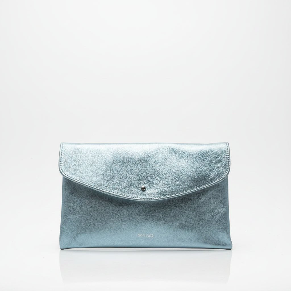Cute Clutch - Metallic Hawaiian Blue - ann kurz