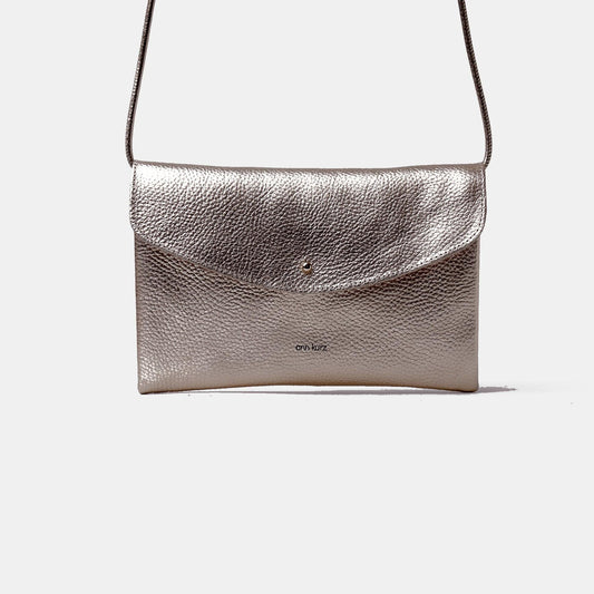 Cute Clutch - Metallic Metal Grey - ann kurz