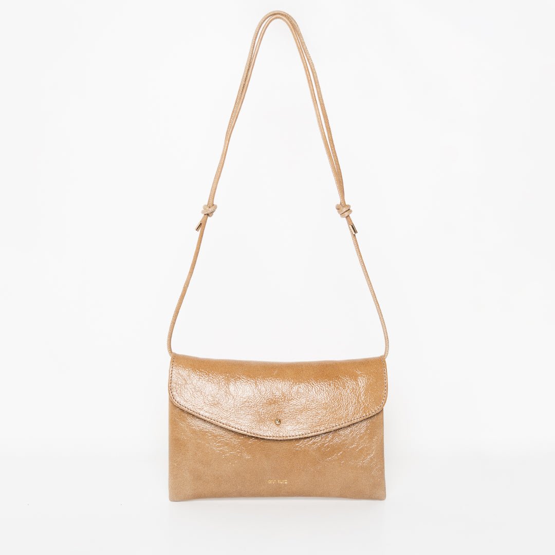 Cute Clutch - Patent Taupe - ann kurz