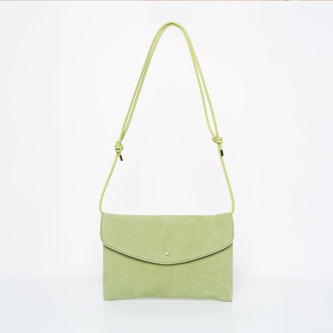 Cute Clutch - Recycled Suede Pistachio - ann kurz