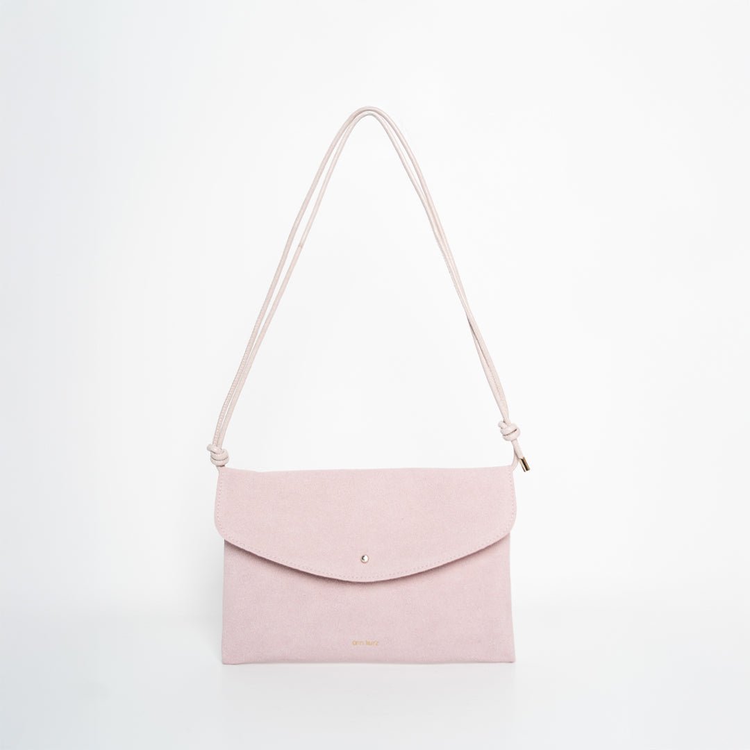Cute Clutch - Recycled Suede Rosa - ann kurz