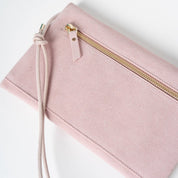 Cute Clutch - Recycled Suede Rosa - ann kurz
