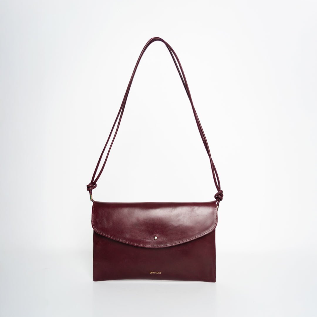 Cute Clutch - Shiny Nappa Burgundy - ann kurz