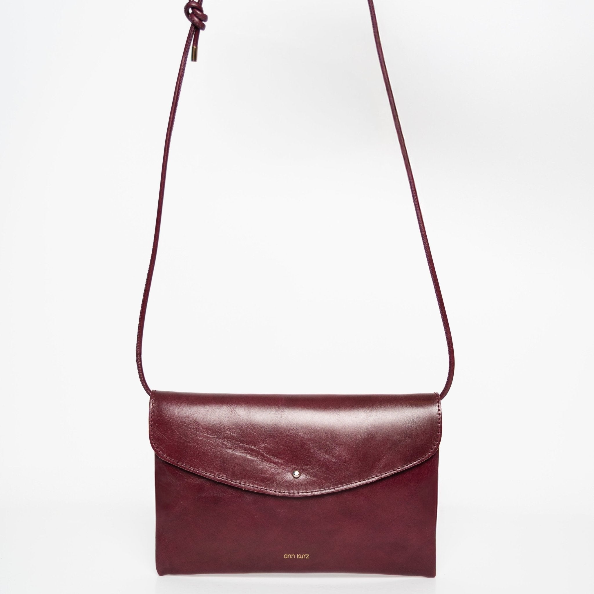Cute Clutch - Shiny Nappa Burgundy - ann kurz