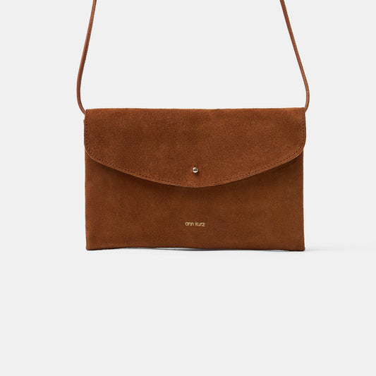 Cute Clutch - Suede Brown - ann kurz