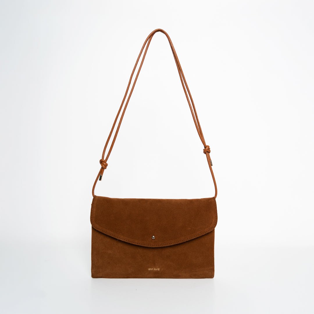 Cute Clutch - Suede Brown - ann kurz