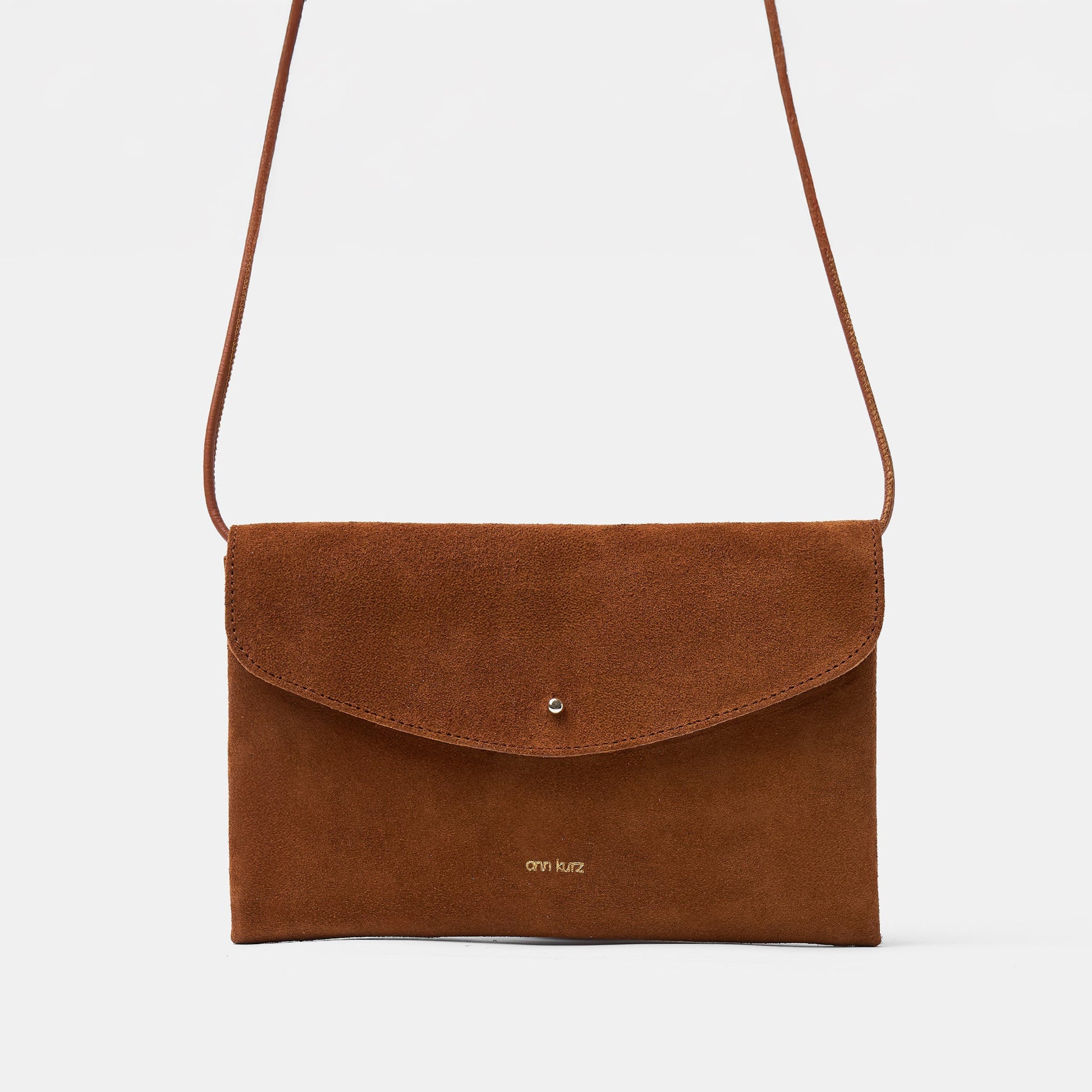 Cute Clutch - Suede Brown - ann kurz