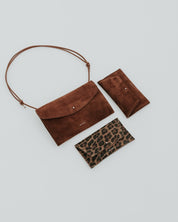 Cute Clutch - Suede Brown - ann kurz
