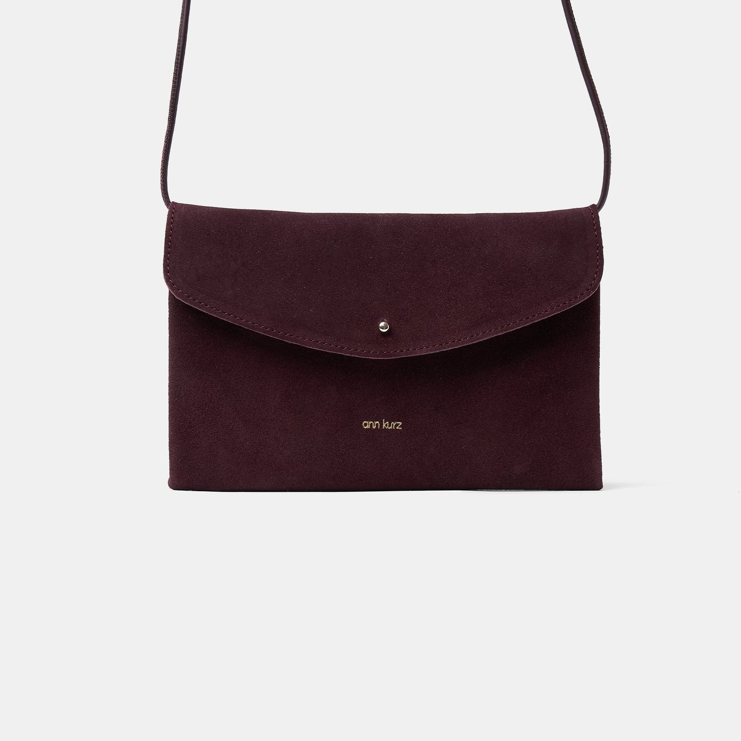 Cute Clutch - Suede Burgundy - ann kurz