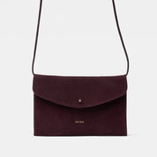 Cute Clutch - Suede Burgundy - ann kurz