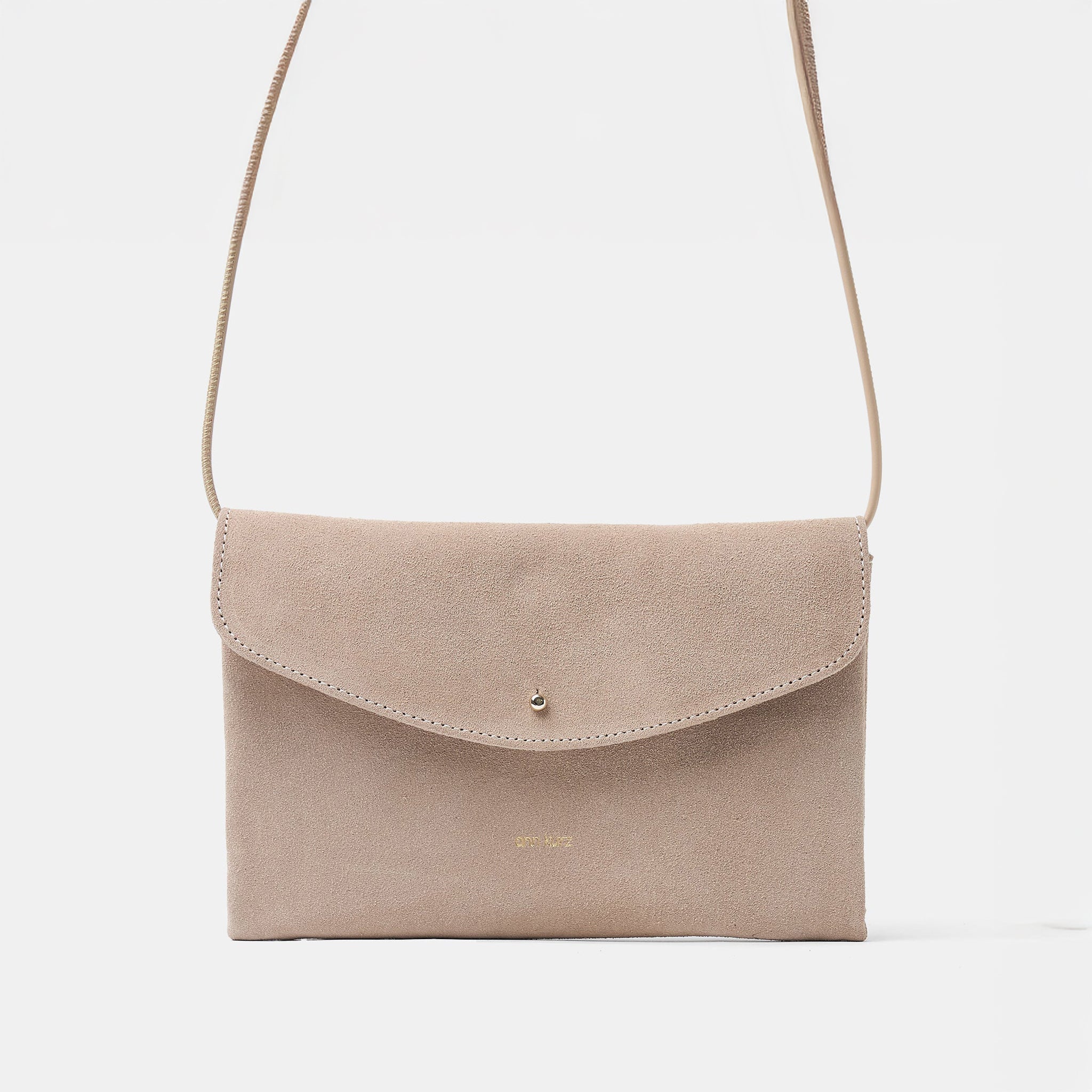 Cute Clutch - Suede Caramelo - ann kurz