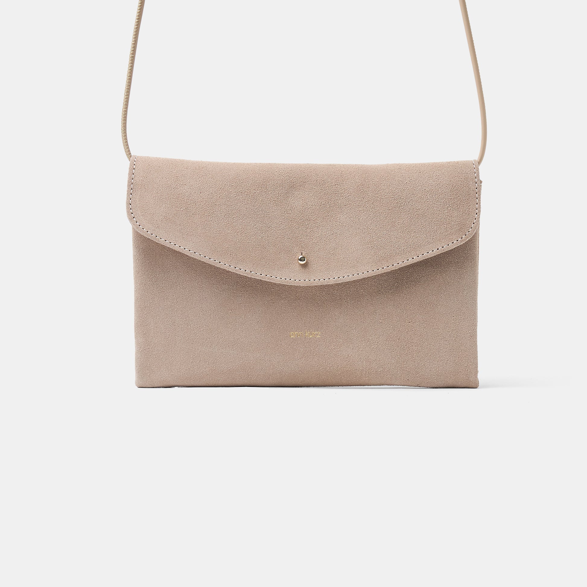 Cute Clutch - Suede Caramelo - ann kurz
