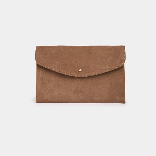 Cute Clutch - Suede Fango - ann kurz