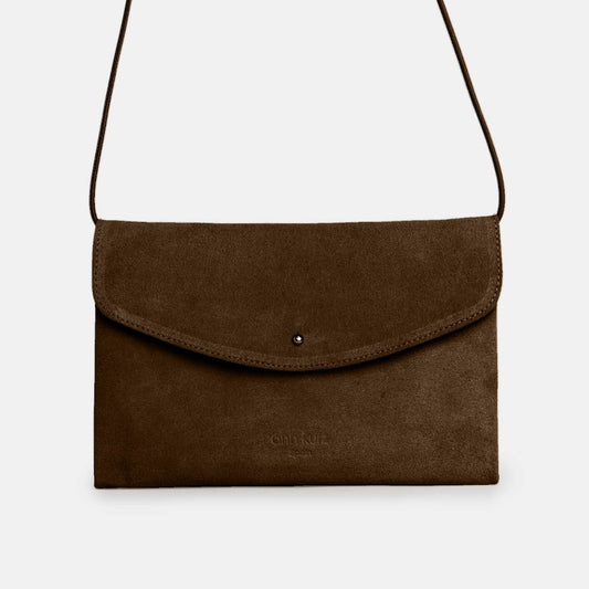 Cute Clutch - Suede Fango - ann kurz