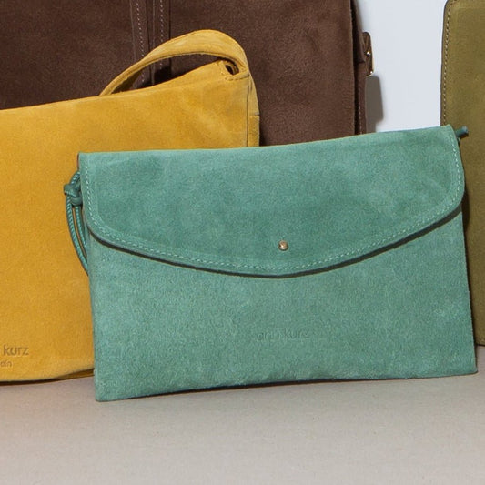 Cute Clutch - Suede Menta - ann kurz