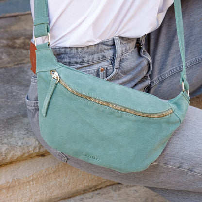 Cute Clutch - Suede Menta - ann kurz