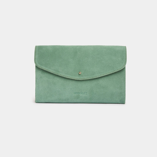 Cute Clutch - Suede Menta - ann kurz