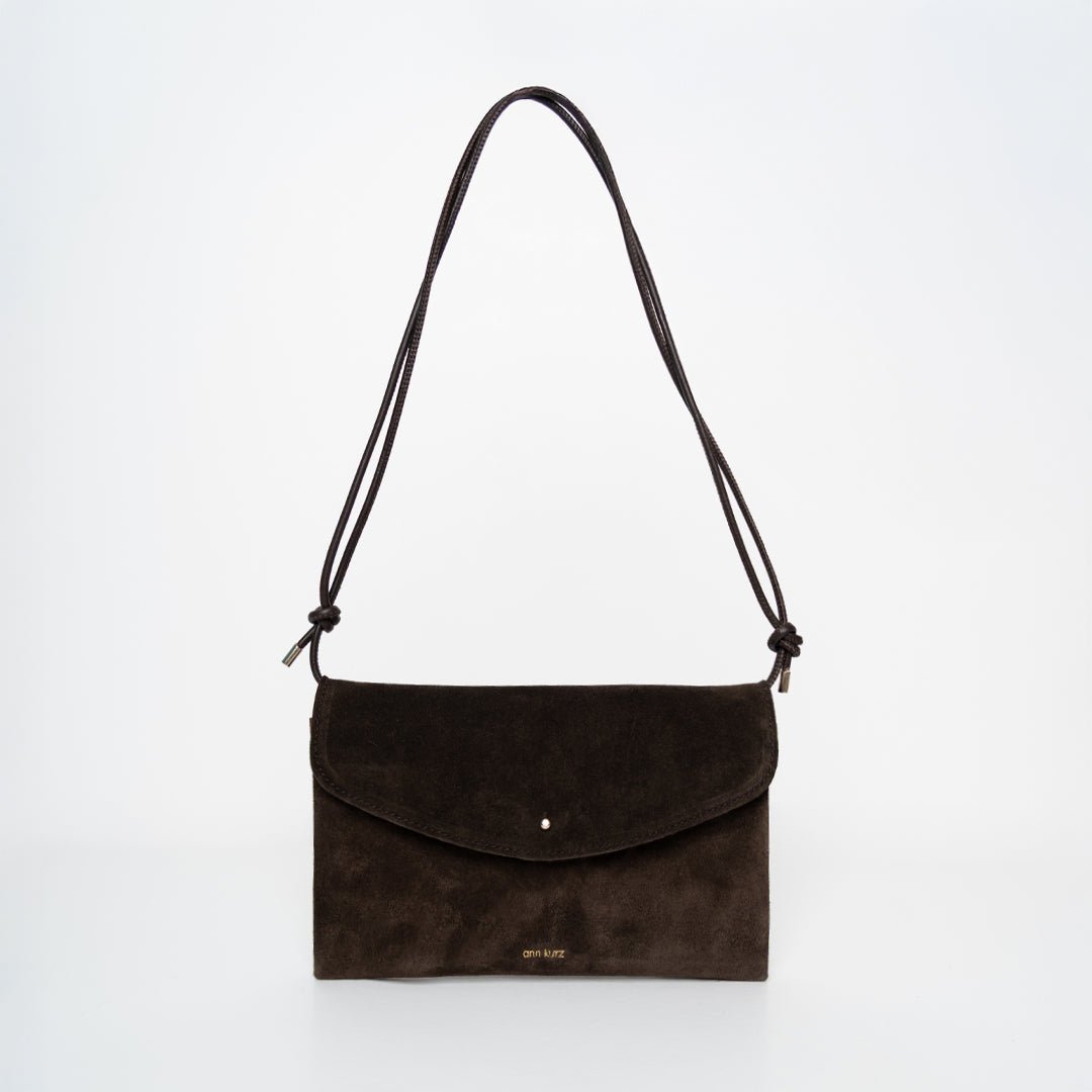 Cute Clutch - Suede Mocha - ann kurz